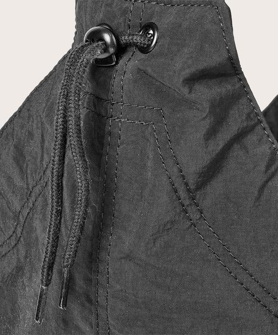sac avec large bandoulière et fermeture zippée, Black