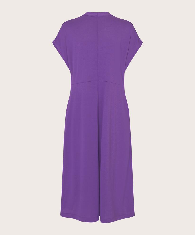 robe en jersey avec détail froncé sur le devant, Meadow Violet