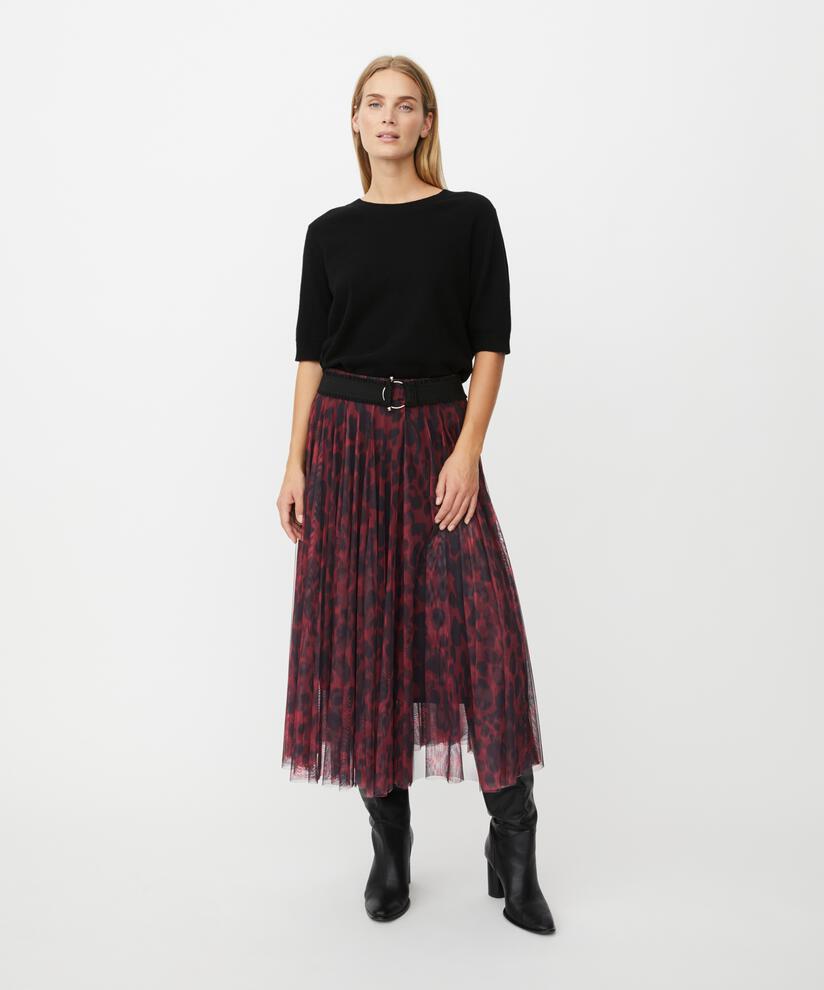 ceinture élastique avec boucle argentée, Black