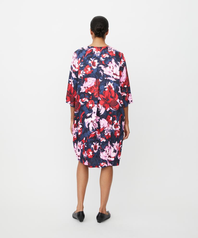 robe en viscose brillante avec poches fendues, Scarlet Sage
