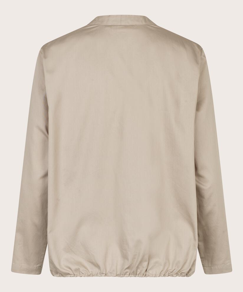blouse en coton à col en V, Pure Cashmere