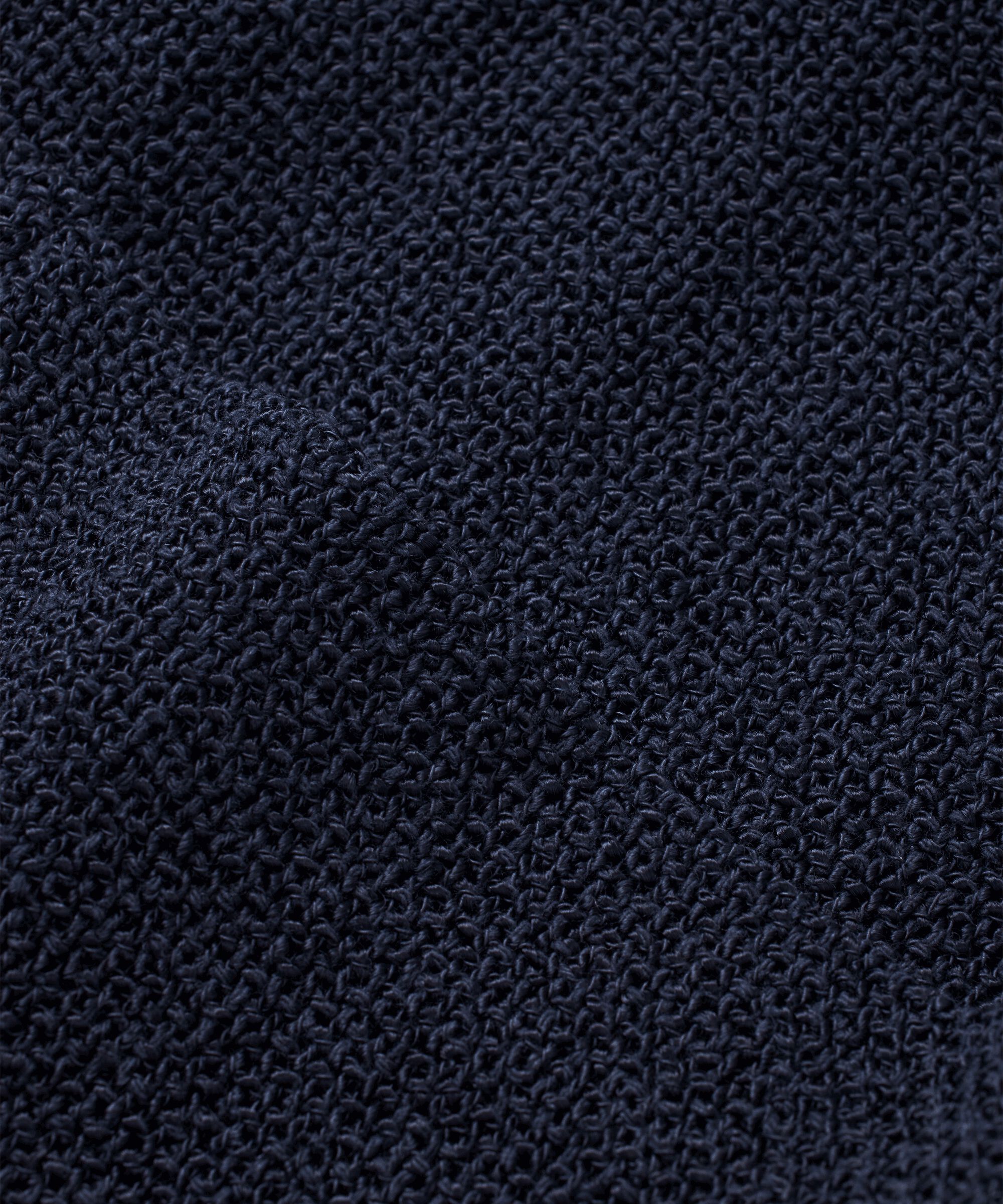 Veste Longue En Bouclé, Navy