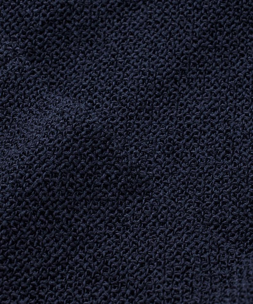 Veste Longue En Bouclé, Navy