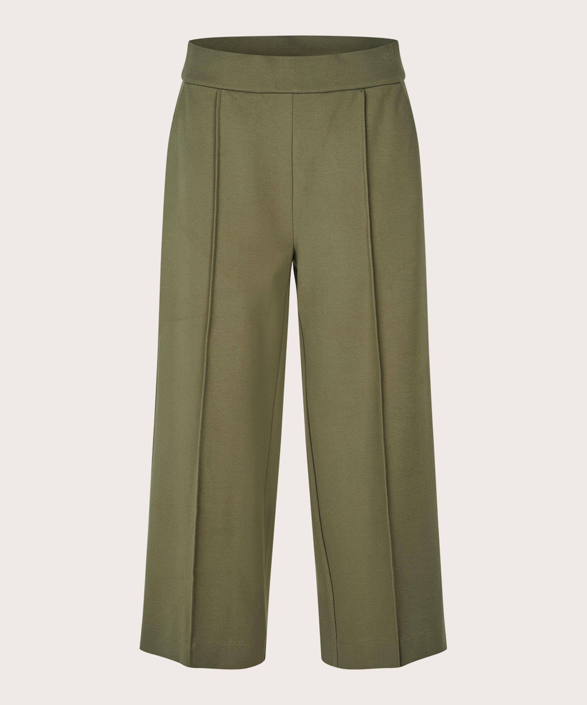 Pantalon En Jersey Épais Avec Poches, D. Lichen Green