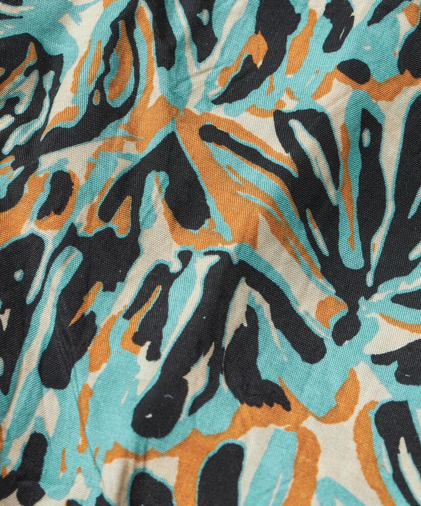 Écharpe En Viscose Imprimée, Aqua