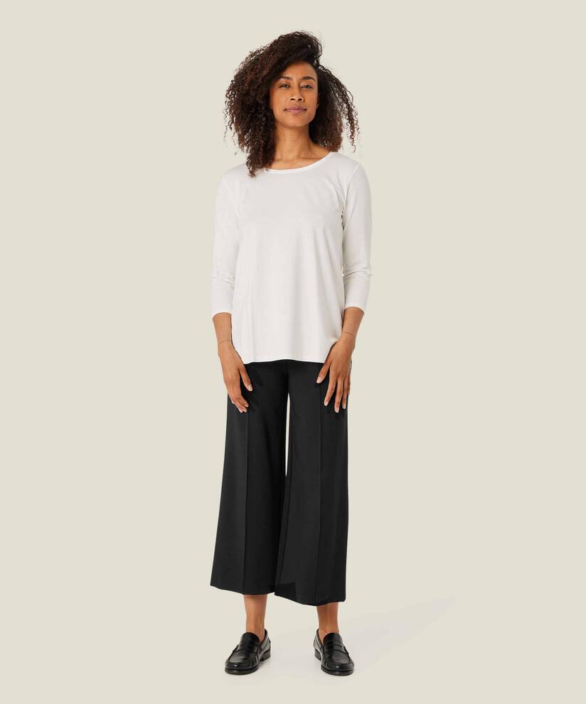 Pantalon En Jersey Épais Avec Poches, Black