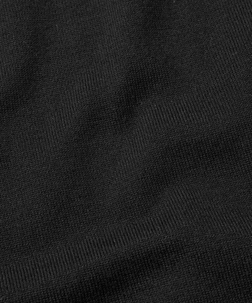 robe en maille fine avec ceinture à nouer, Black