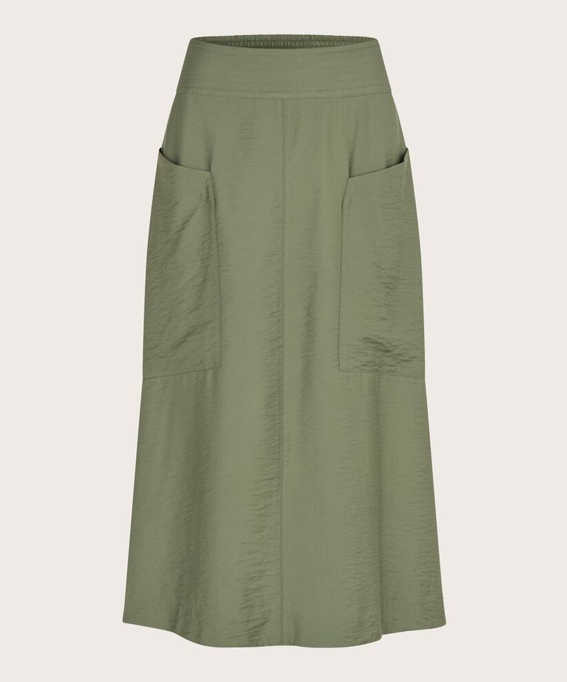 jupe en viscose avec poches décoratives et taille élastique, Four Clover