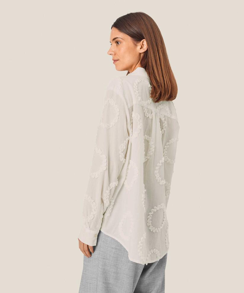 chemise en coton avec applications tissées, Jet Stream