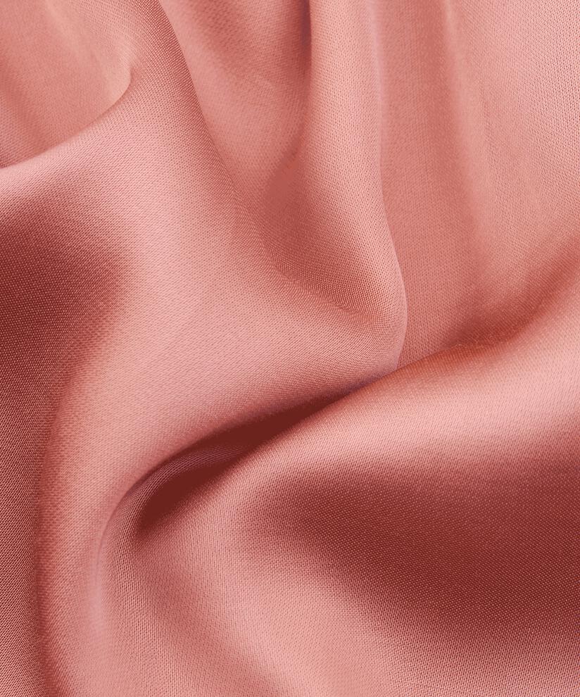 Tunique en satin de viscose effet portefeuille, Ash rose