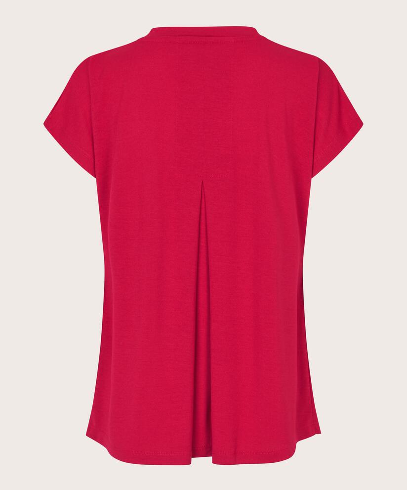T-shirt En Jersey Col V, Persian Red
