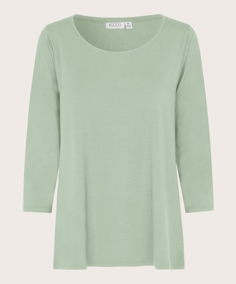 Top En Jersey Á Col Rond, Frosty Green