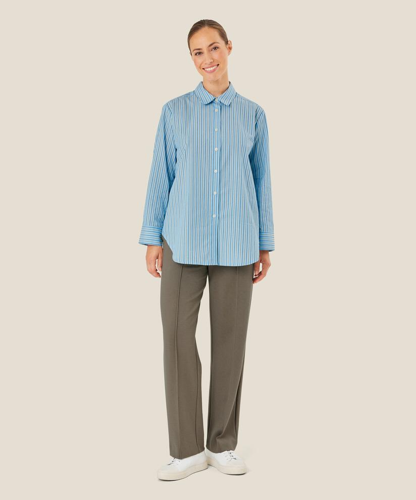 Chemise Boutonnée En Coton, Ashley Blue