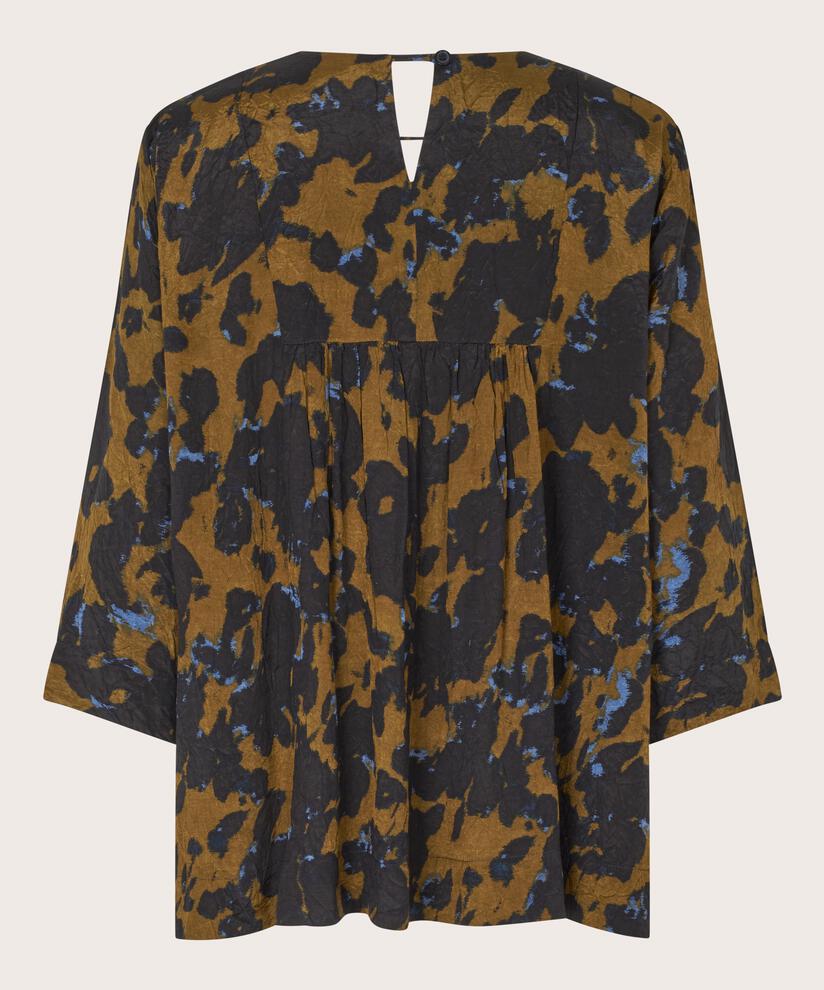 Chemisier en viscose à petits plis et détails de boutons, Breen