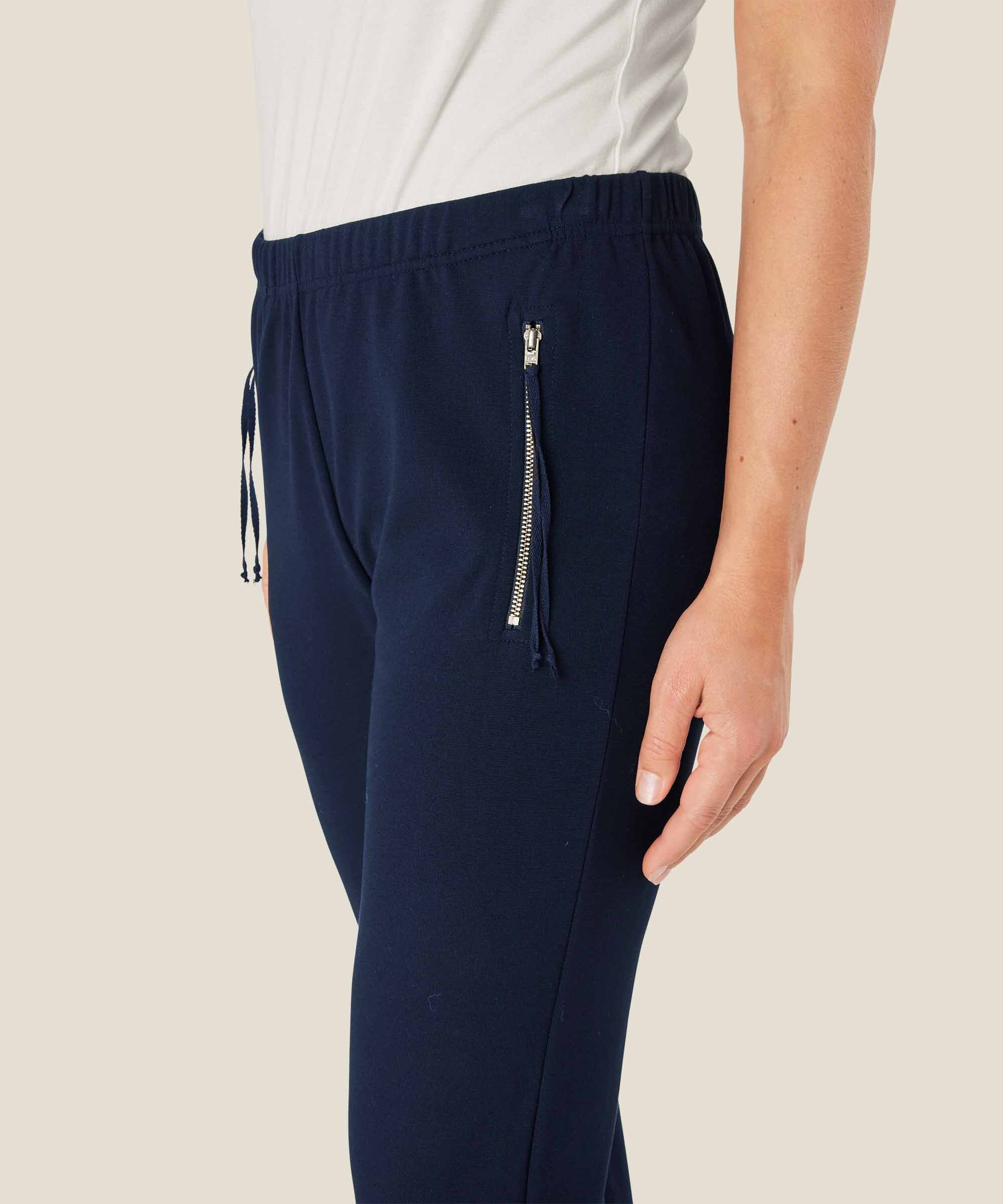pantalon à la cheville en jersey, Navy