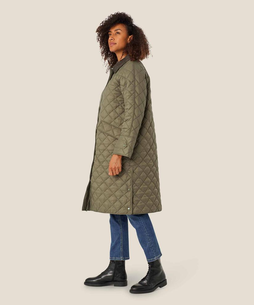 manteau matelassé avec fermeture éclair cachée, Sea Turtle