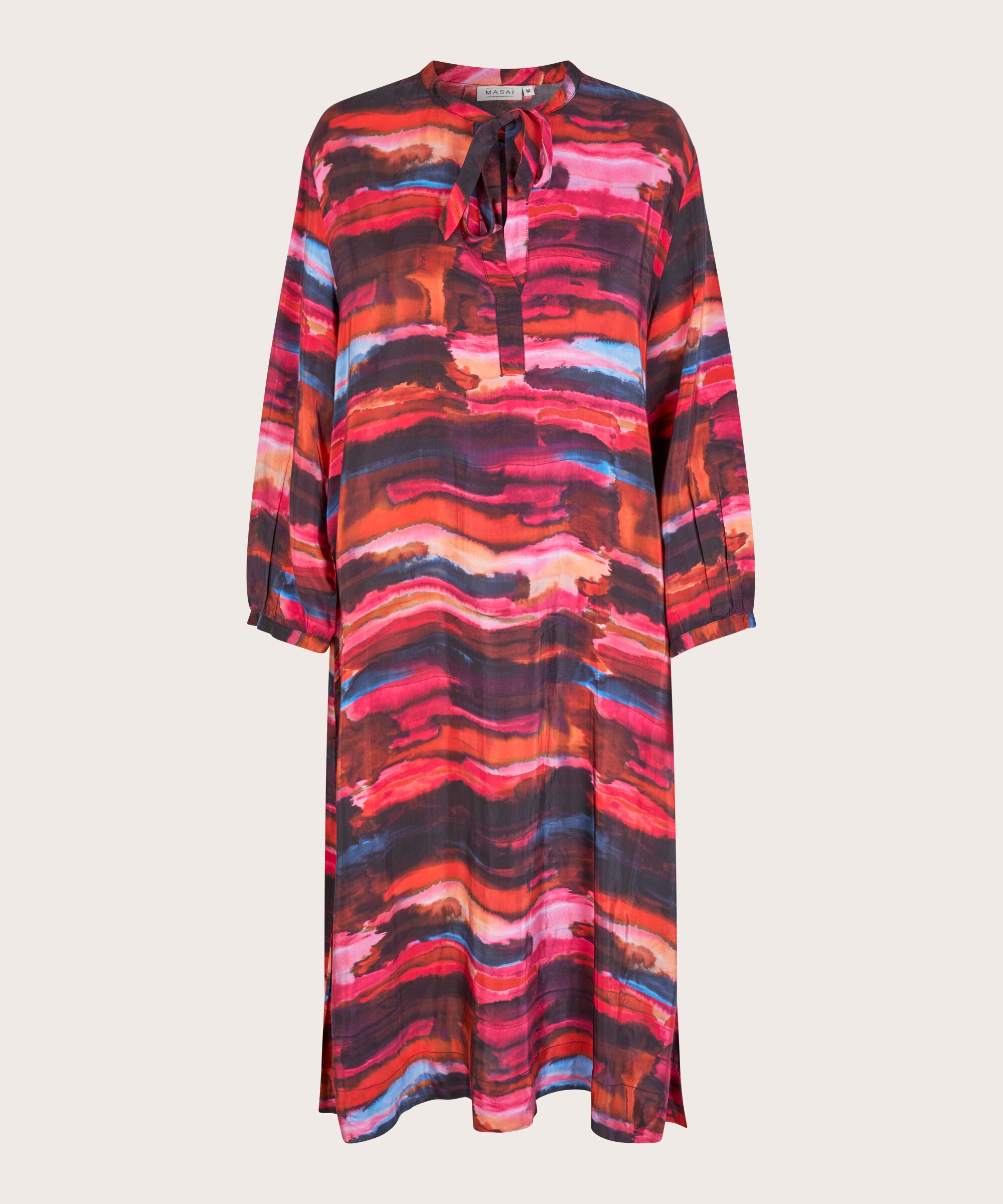 robe en viscose avec liens au cou, Sun Tomato