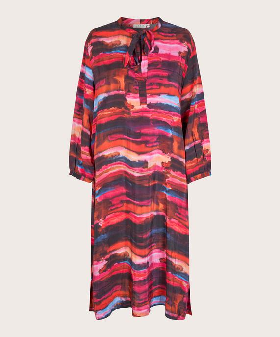 robe en viscose avec liens au cou, Sun Tomato