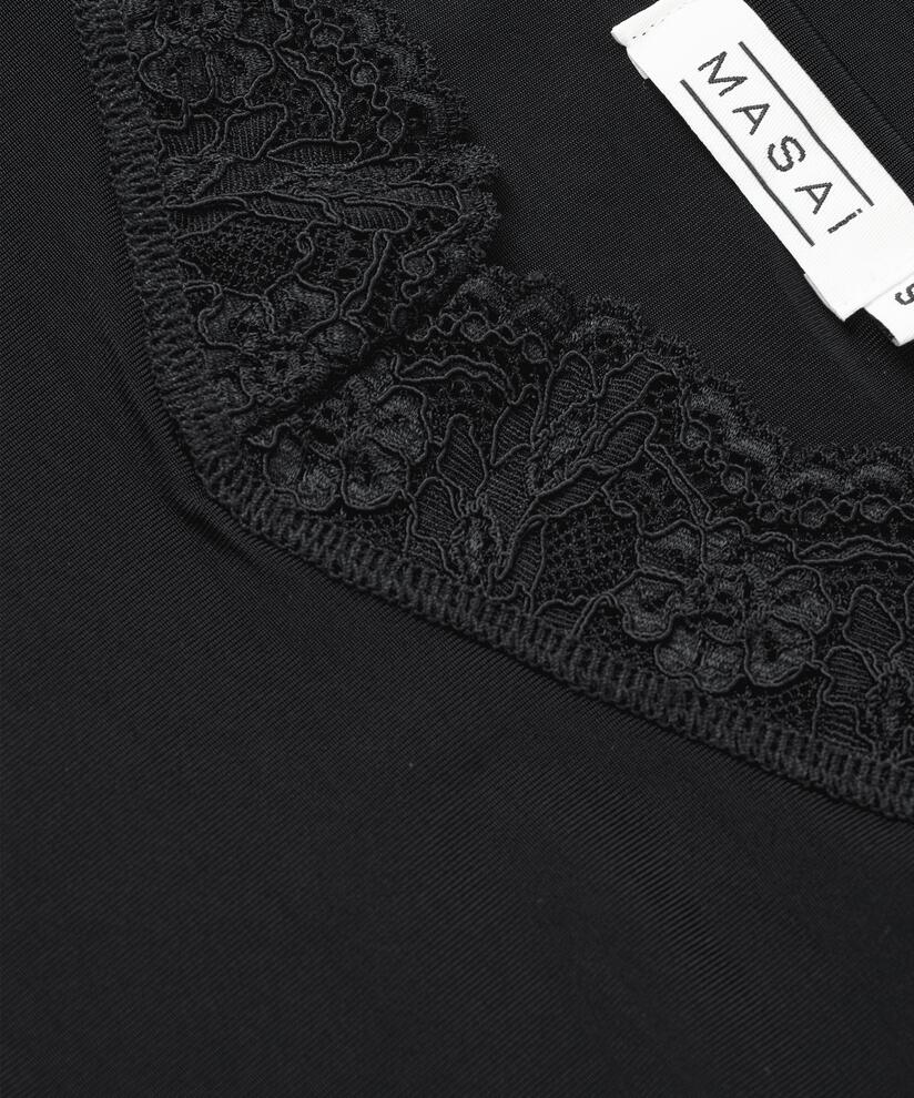 Débardeur avec dentelle, Black