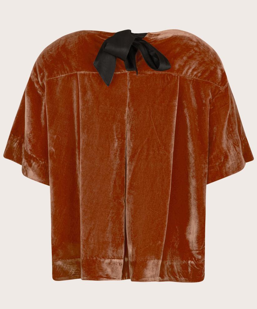blouse en velours avec nœud, Picante
