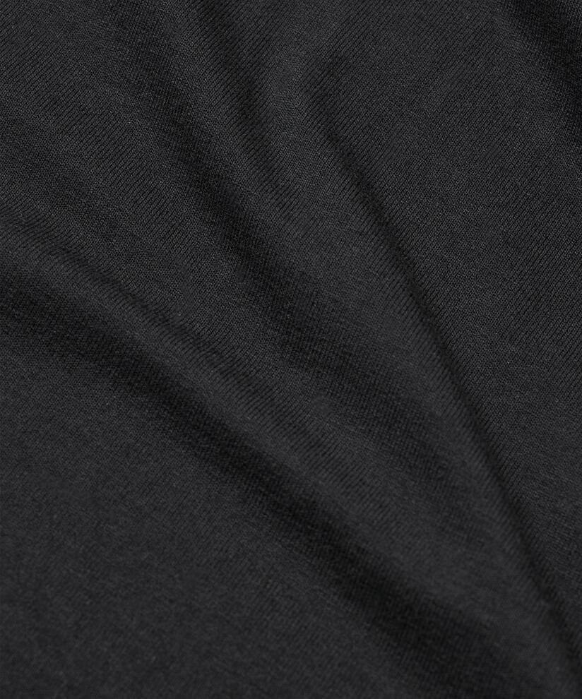 Top En Jersey Sans Manches À Col Rond, Black