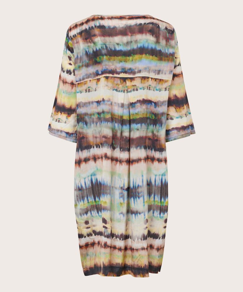 robe avec encolure en v et poches, Misty Rose