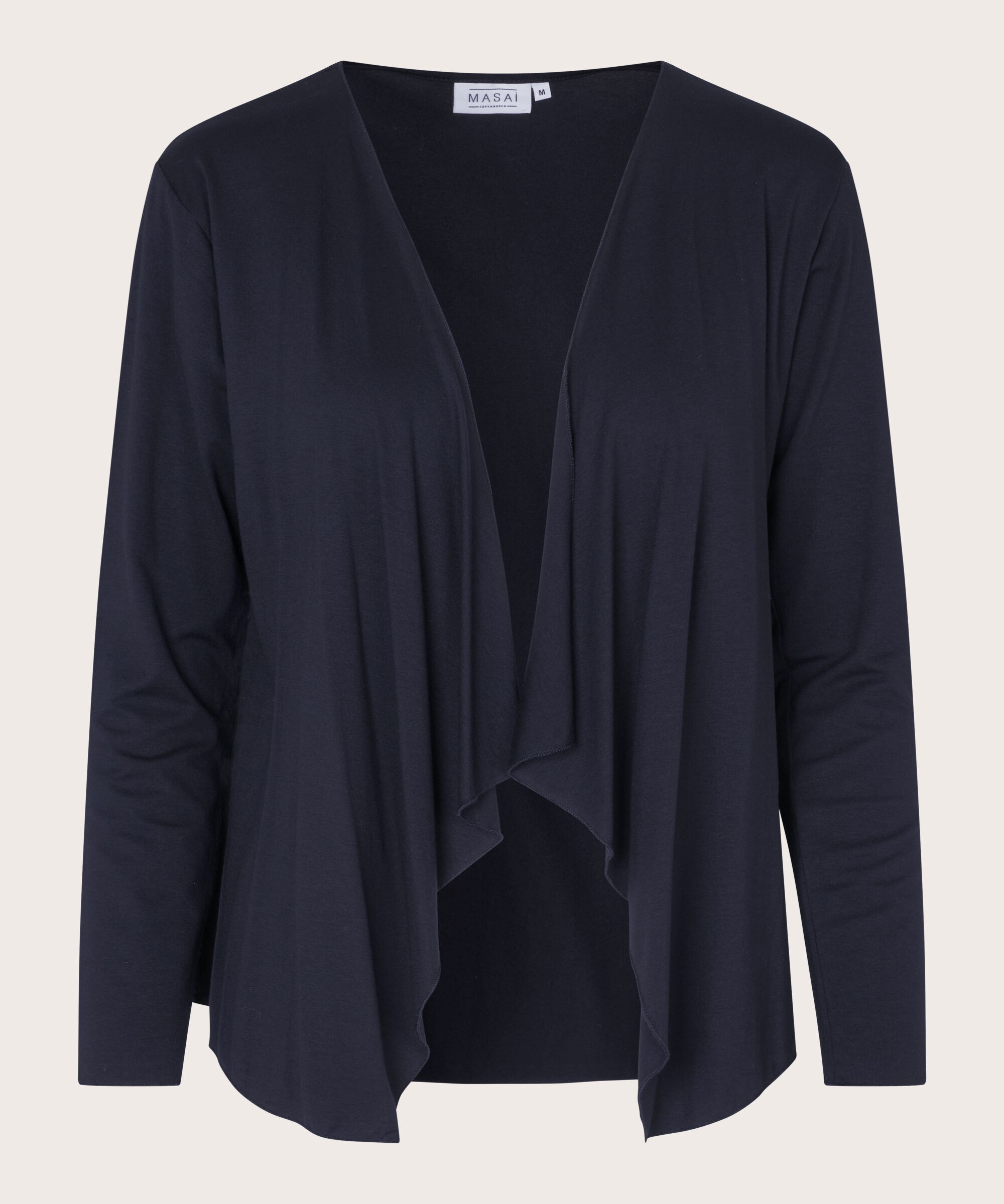Cardigan Ouvert En Jersey, Navy
