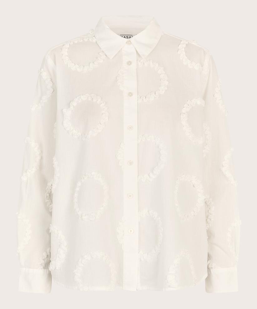 chemise en coton avec applications tissées, Jet Stream
