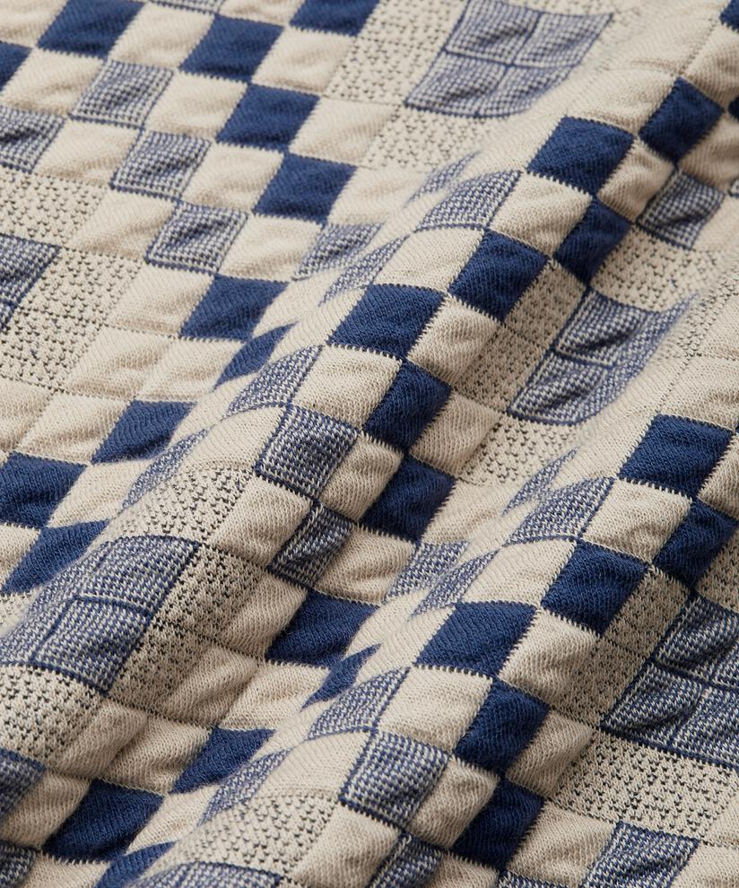 veste matelassée douce en jersey de coton, Maritime Blue