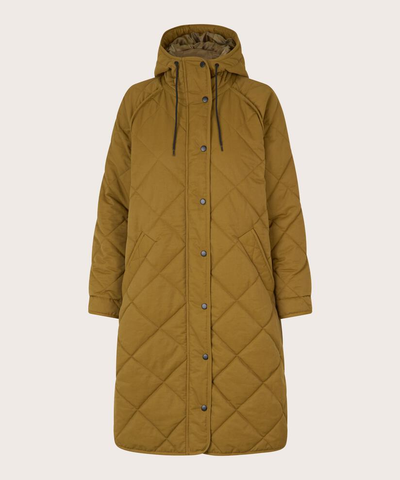 manteau matelassé à capuche, Plantation