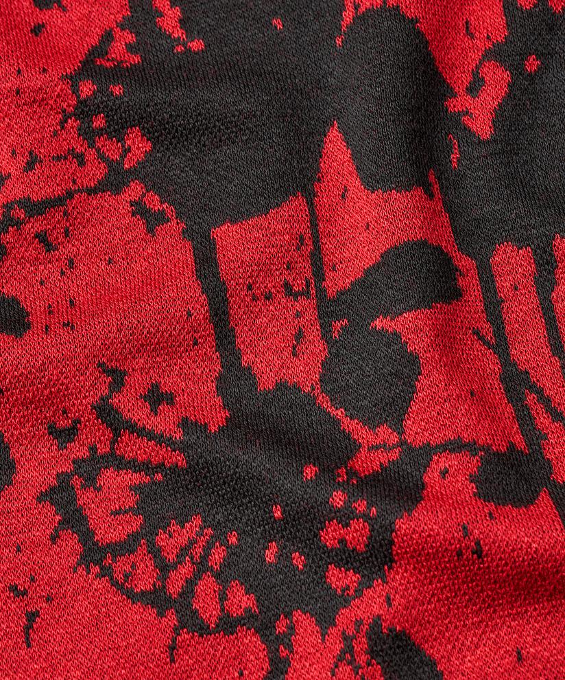 robe en jersey fleuri à manches 3/4, Scarlet Sage