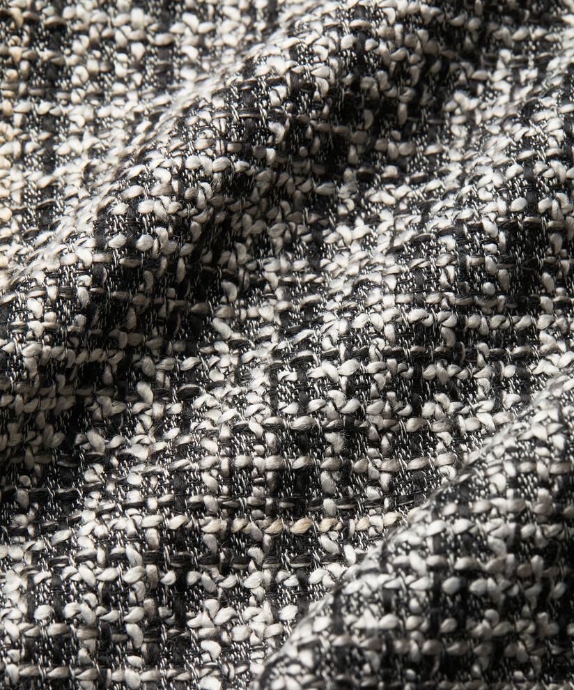 veste courte en tweed avec de beaux liserés, Black