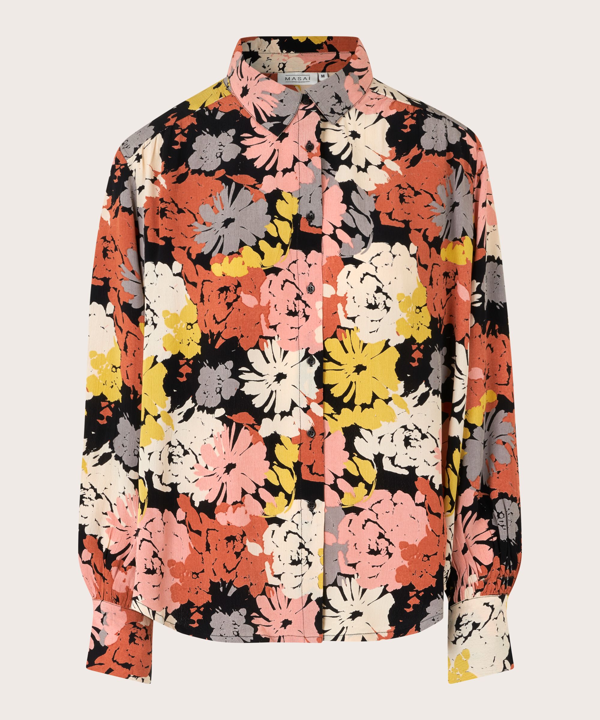 chemise en viscose à imprimé fleuri, Oil Yellow