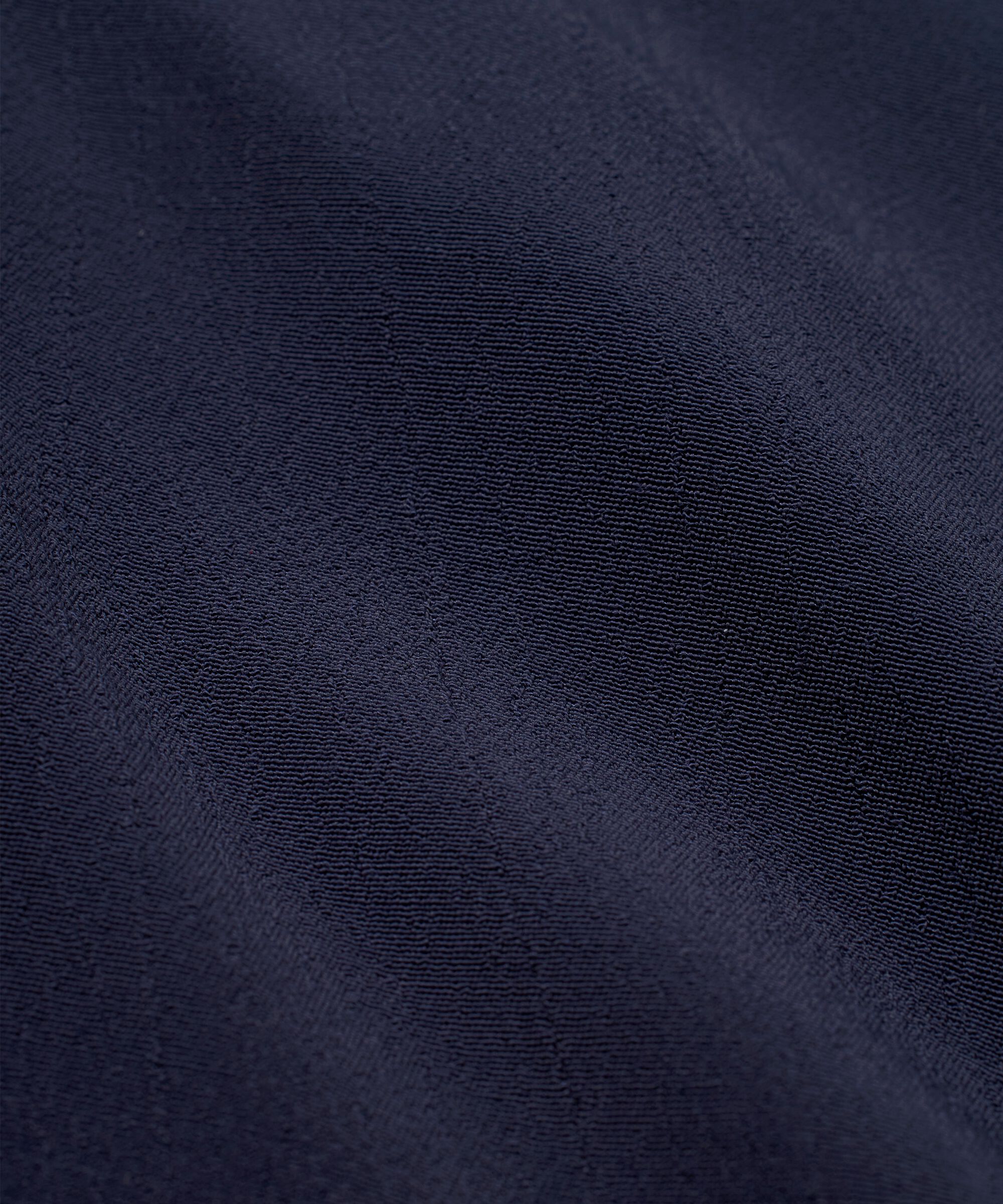 top en viscose à manches courtes et col v, Navy