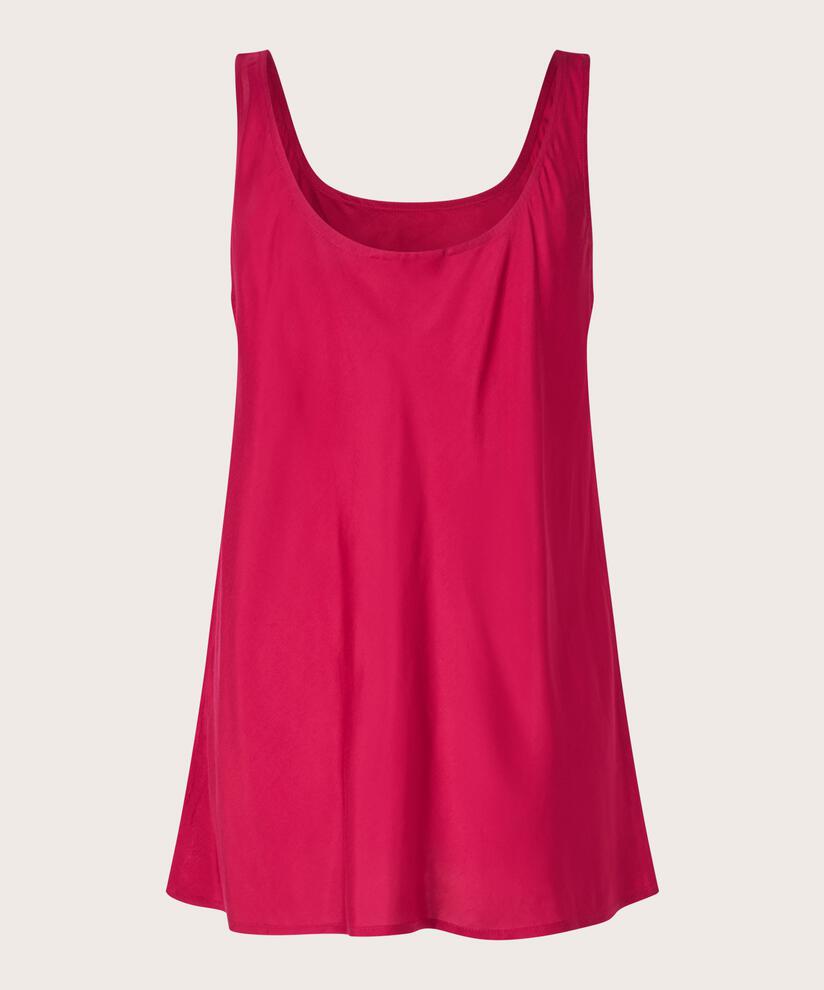 top en viscose légèrement brillante, Persian Red