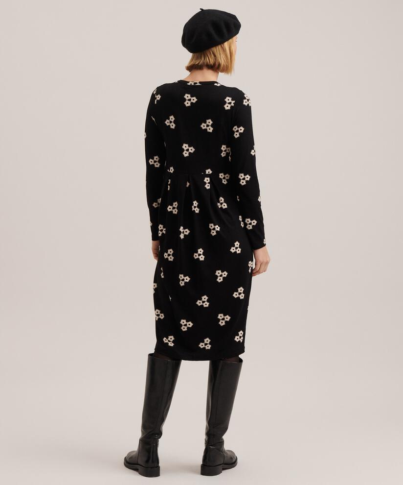 robe tulipe zippée, Black
