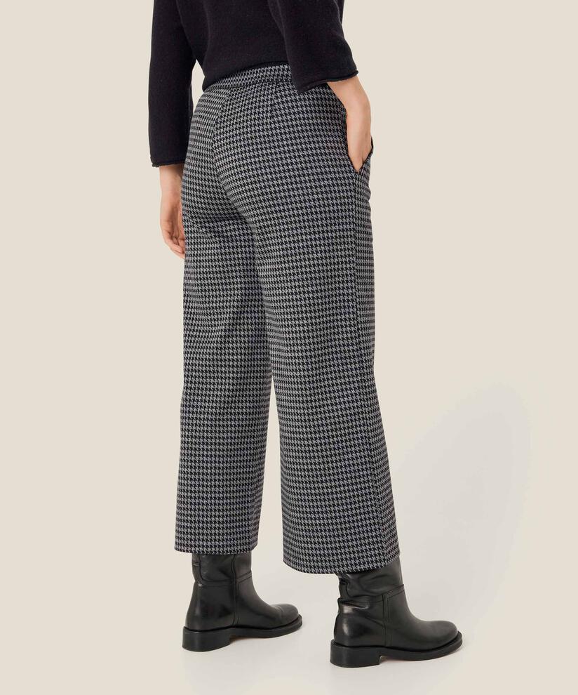 Pantalon En Jersey Épais Avec Poches, Black