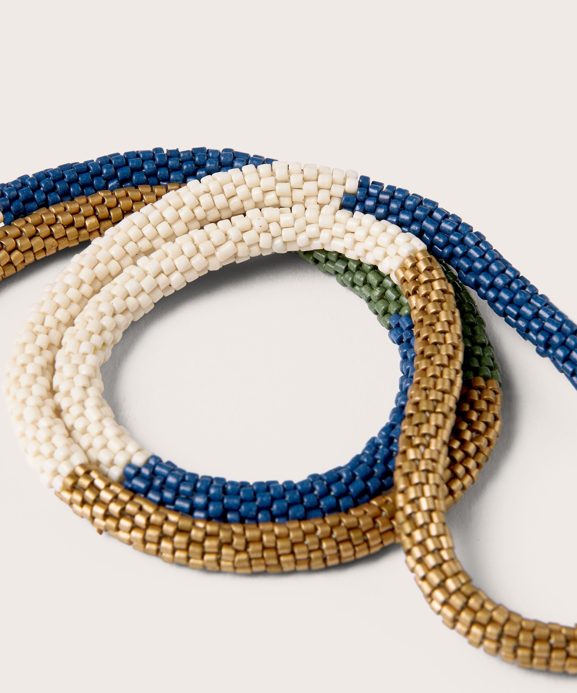 chaine à lunettes avec petites perles de verre, Four Clover