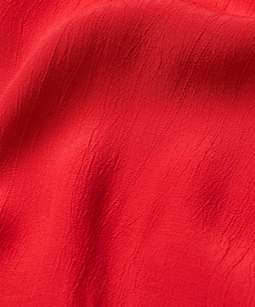 robe en viscose à col rond et volants, Scarlet Sage