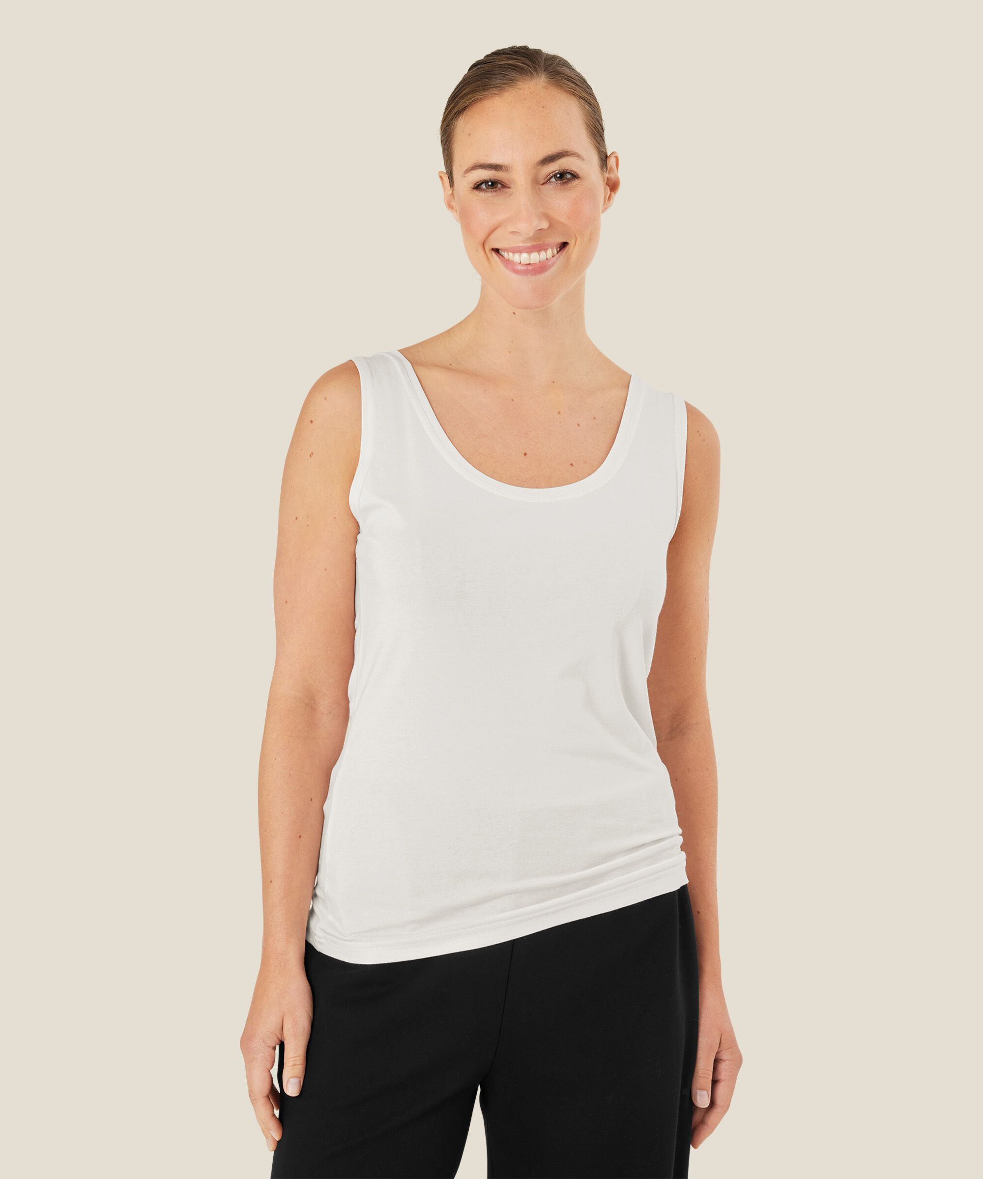 débardeur en jersey doux, Cream