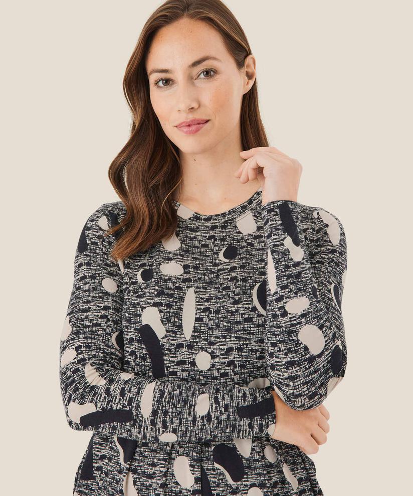 robe tulipe en jersey, Black