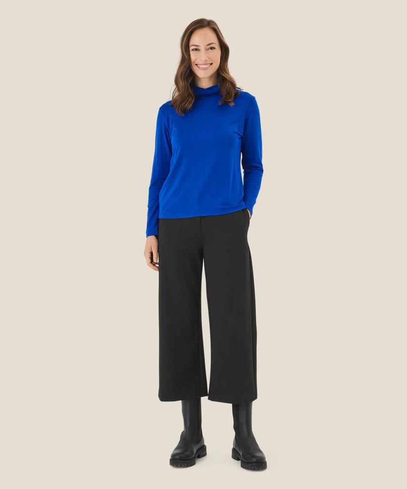 pantalon en jersey épais avec poches, Black