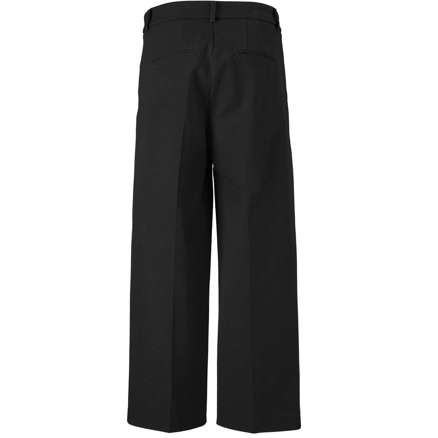 pantalon en coton &eacute;pais avec poches fendues, Black