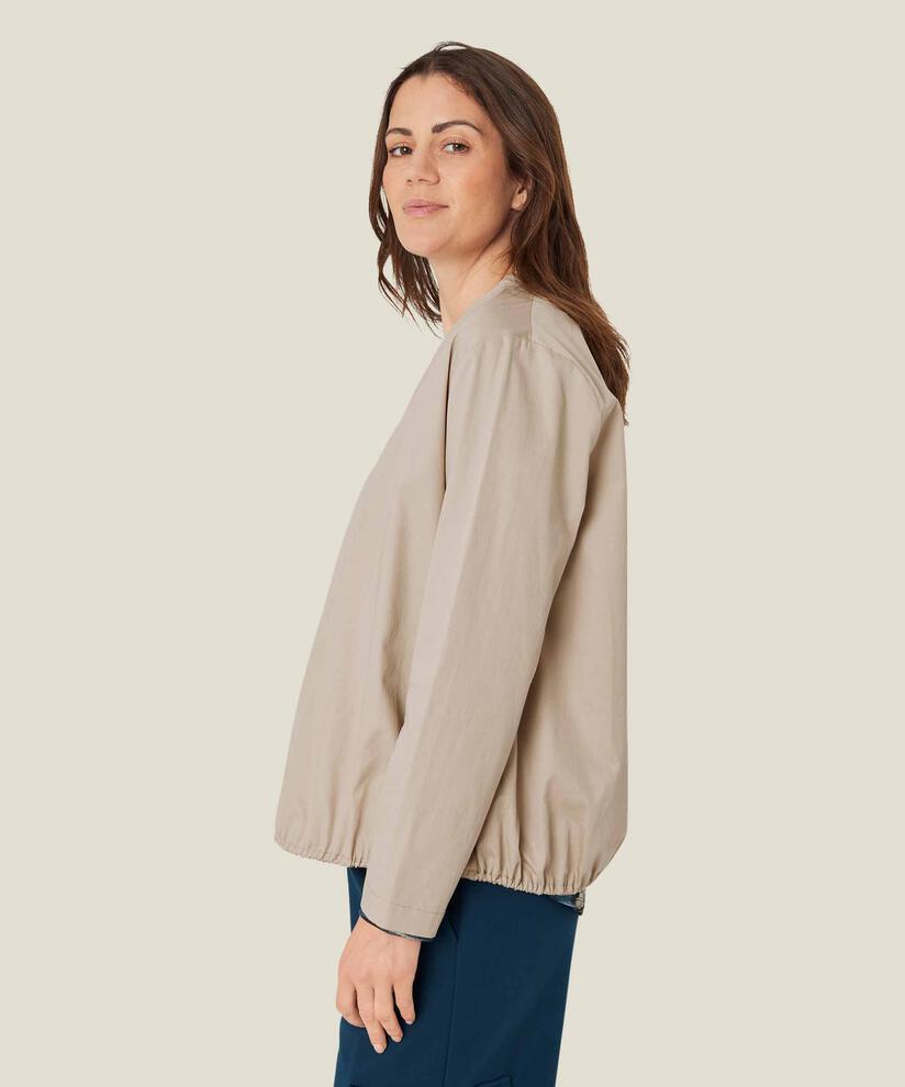blouse en coton à col en V, Pure Cashmere