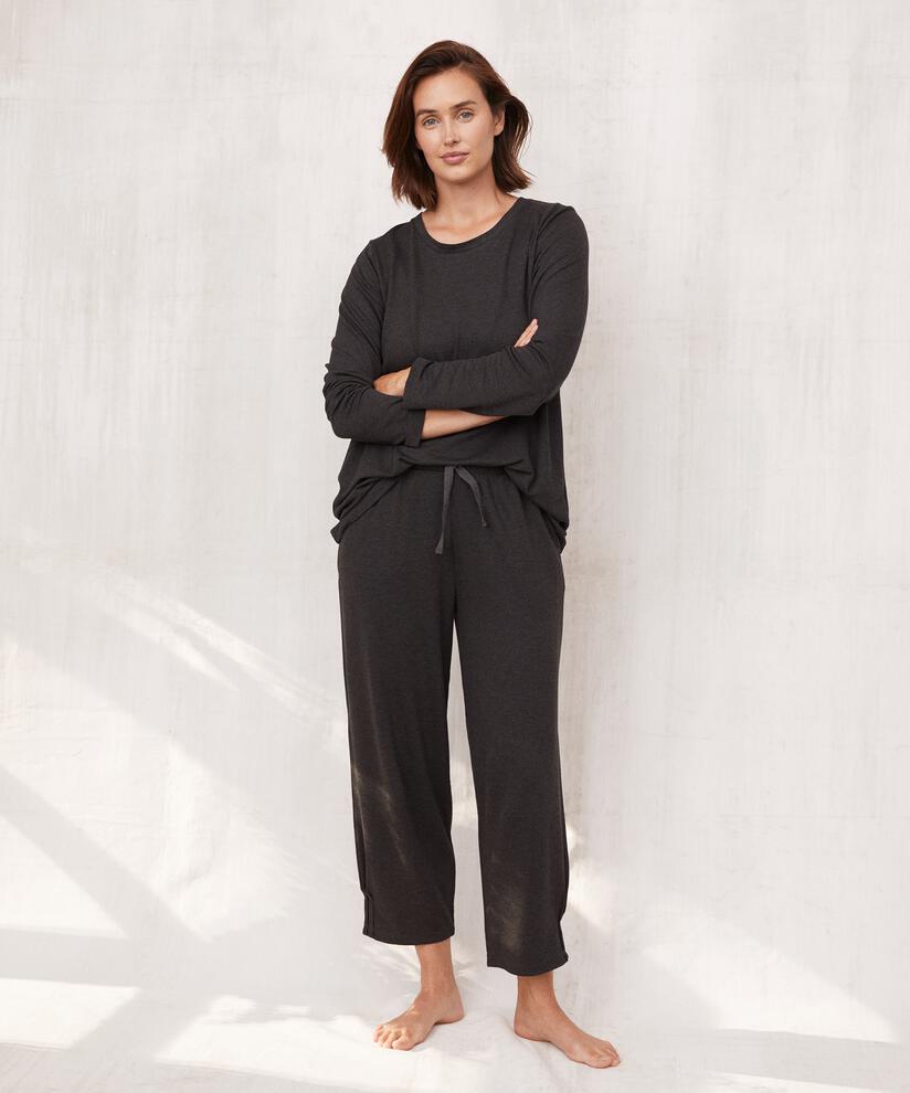 pantalon de jogging en jersey doux, D. Grey mel.