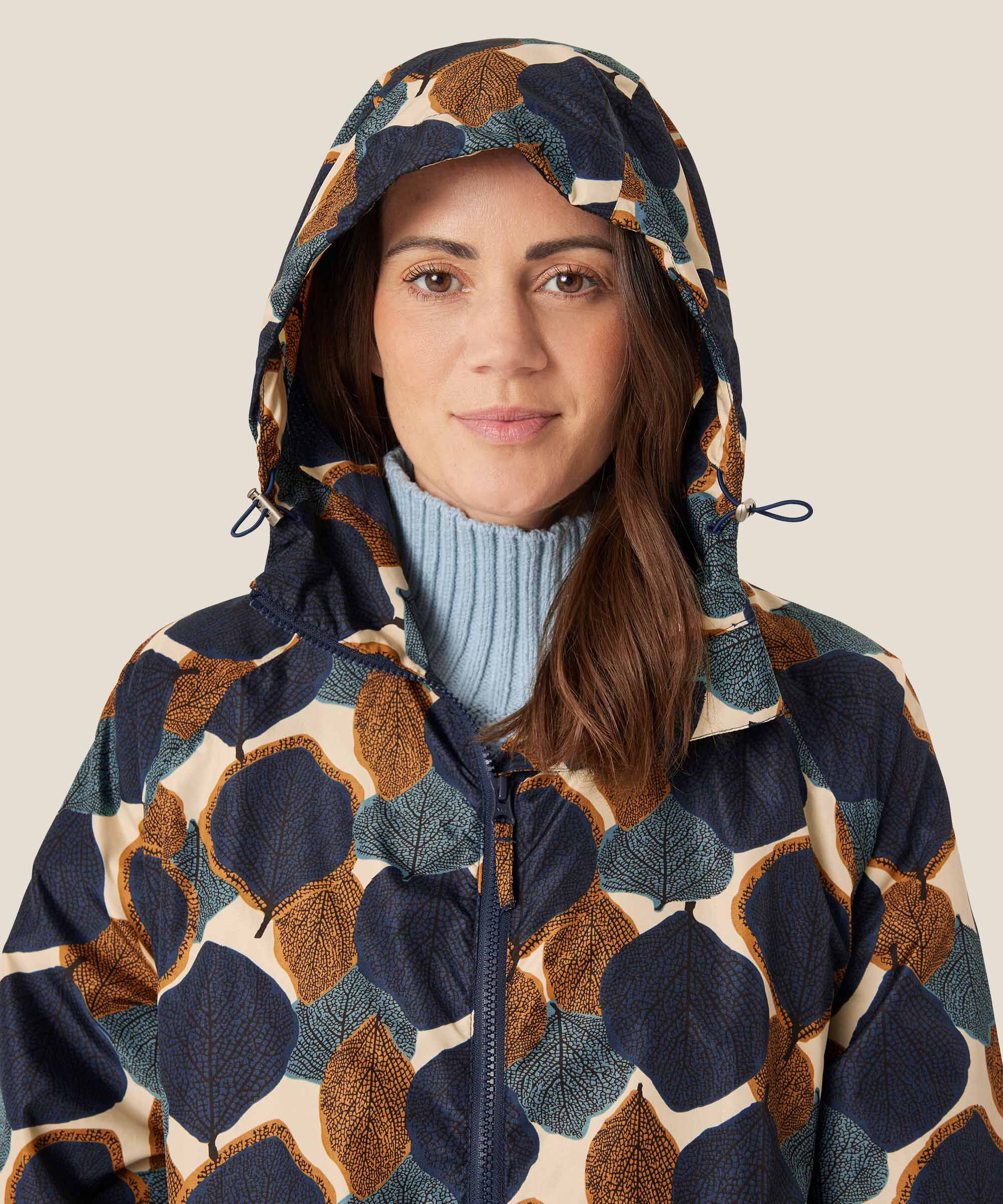 imperméable à motifs avec capuche, Moonlit Ocean