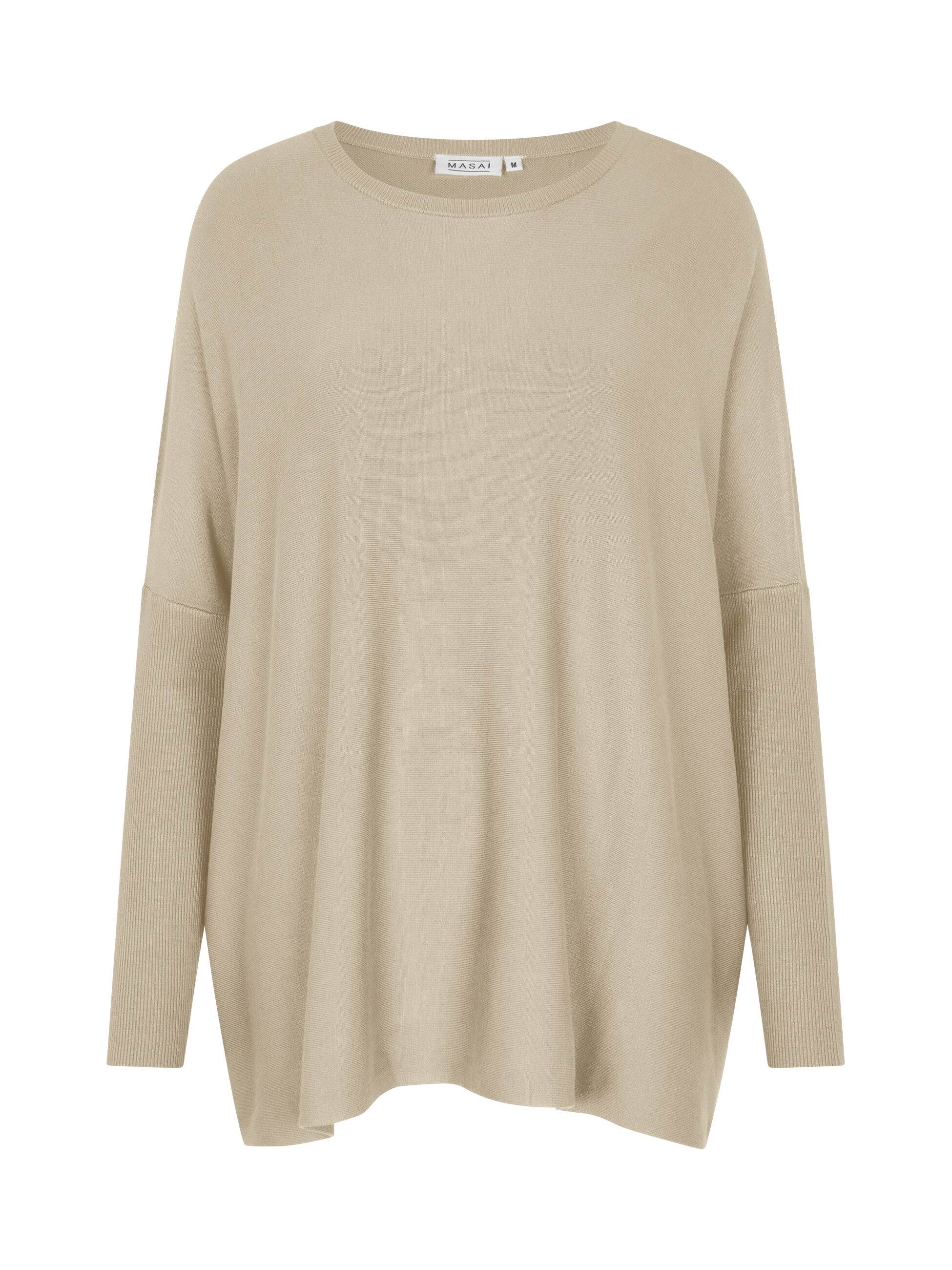 Pull Oversize &Agrave; Manches &Eacute;troites, White Pepper