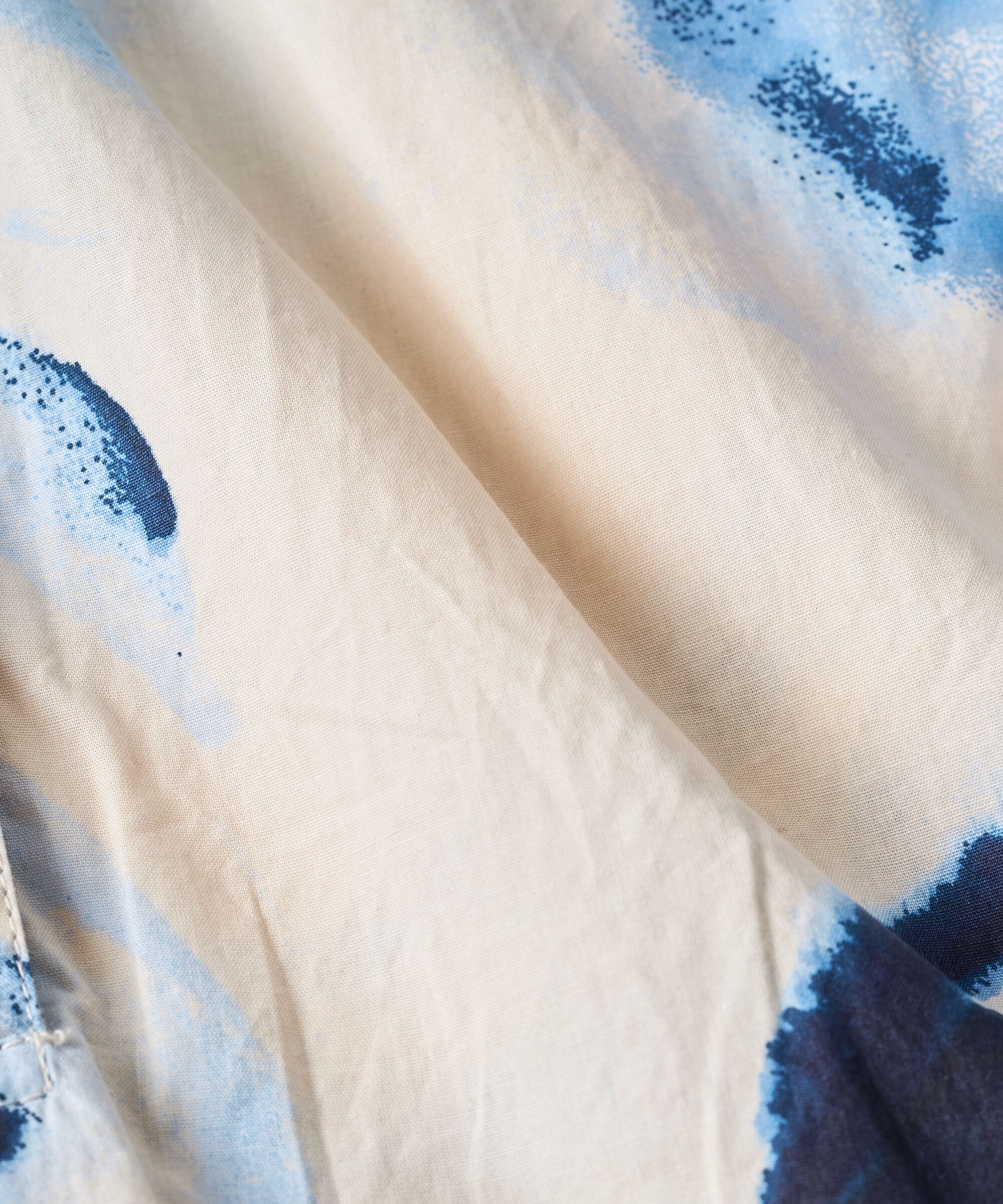 robe en coton avec lien à la taille et fentes sur le côté, Powder Blue