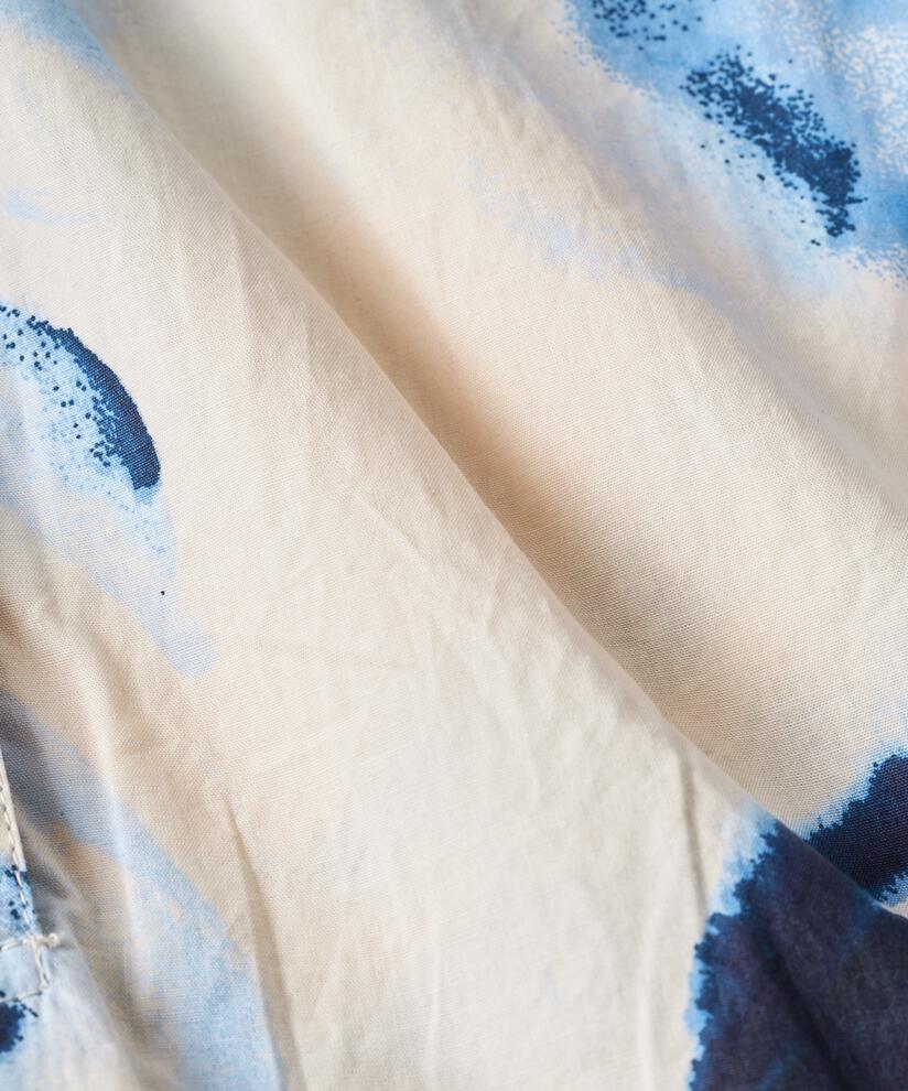 robe en coton avec lien à la taille et fentes sur le côté, Powder Blue