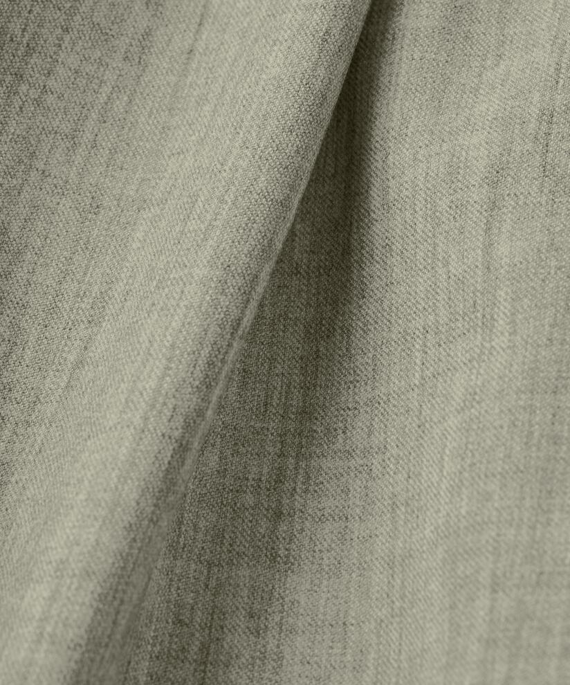 Pantalon Tissé Avec Stretch Et Bouton Sur La Jambe, Vetiver